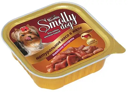 Купить Зоогурман влажный корм для собак "smolly dog" говядина ассорти (ламистер)