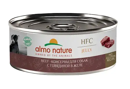 Купить almo nature Консервы для собак и щенков с говядиной в желе (hfc, jelly, beef)
