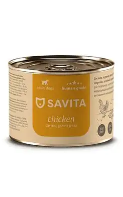 Savita консервы для собак «Курица с морковью и зеленым горошком»