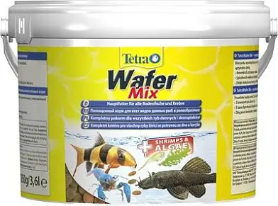 Tetra Wafer Mix корм для ракообразных и донных рыб, чипсы